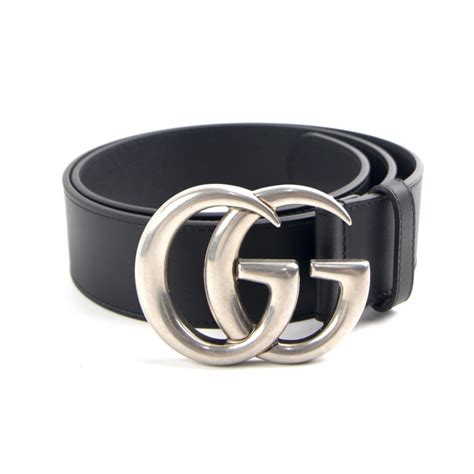 black gucci belt silver buckle|gucci gg belt women's.